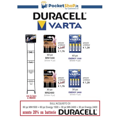DURACELL E VARTA PROMO