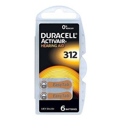 DURACELL BATTERIE DA312 B6