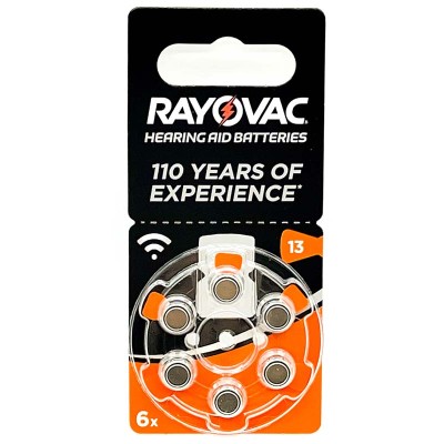 RAYOVAC BATTERIE DA13 13AU B6
