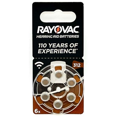 RAYOVAC BATTERIE DA312 312AU