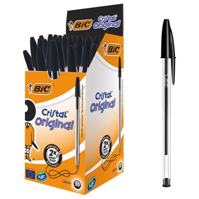 BIC PENNE CRISTAL NERE