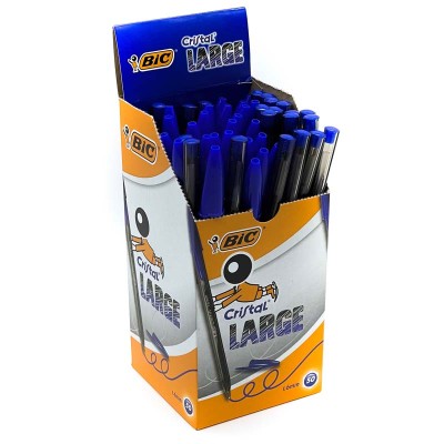 BIC PENNE CRISTAL BLU LARGE