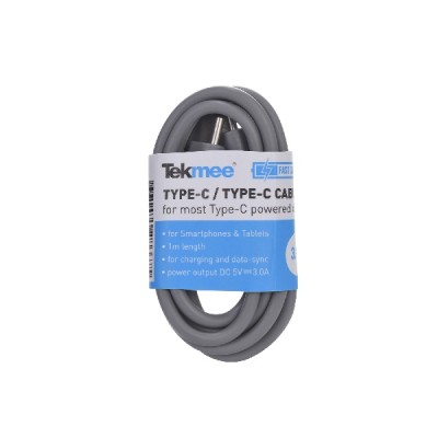 TEKMEE CAVO BK 1M TYPEC/TYPEC