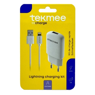 TEKMEE KIT BL LIGHTNING/USB 2A