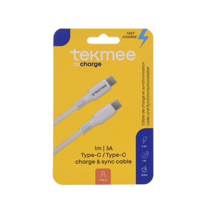 TEKMEE CAVO BL 1M TYPEC/TYPEC