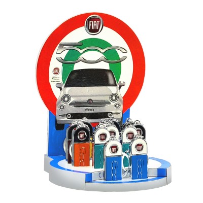 POLYFLAME FIAT METAL KEYCHAINS