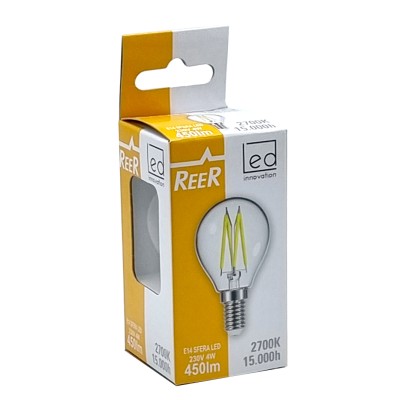 REER E14 LAMPADA SFERA VINTAGE
