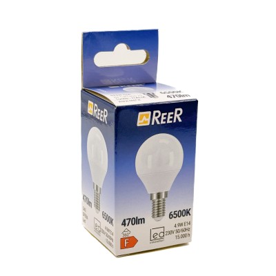 REER E14 LAMPADA SFERA OPALE