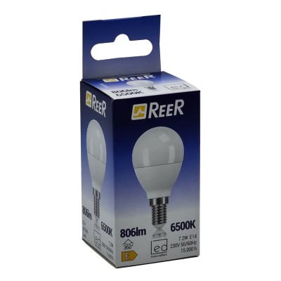 REER E14 LAMPADA SFERA OPALE