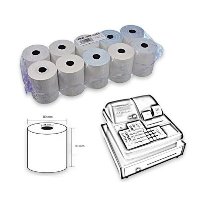 ROTOLI CARTA TERMICA 80x80x12