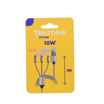 TEKMEE CAVO RICARICA 3-IN-1